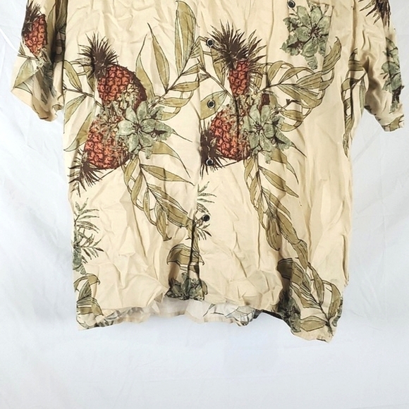 John Henry Pineapple Tropical Hawaiian Shirt - Picture 3 of 5